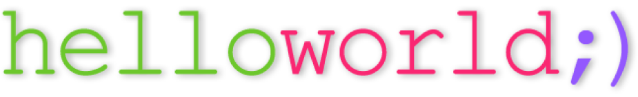 helloworld;) logo