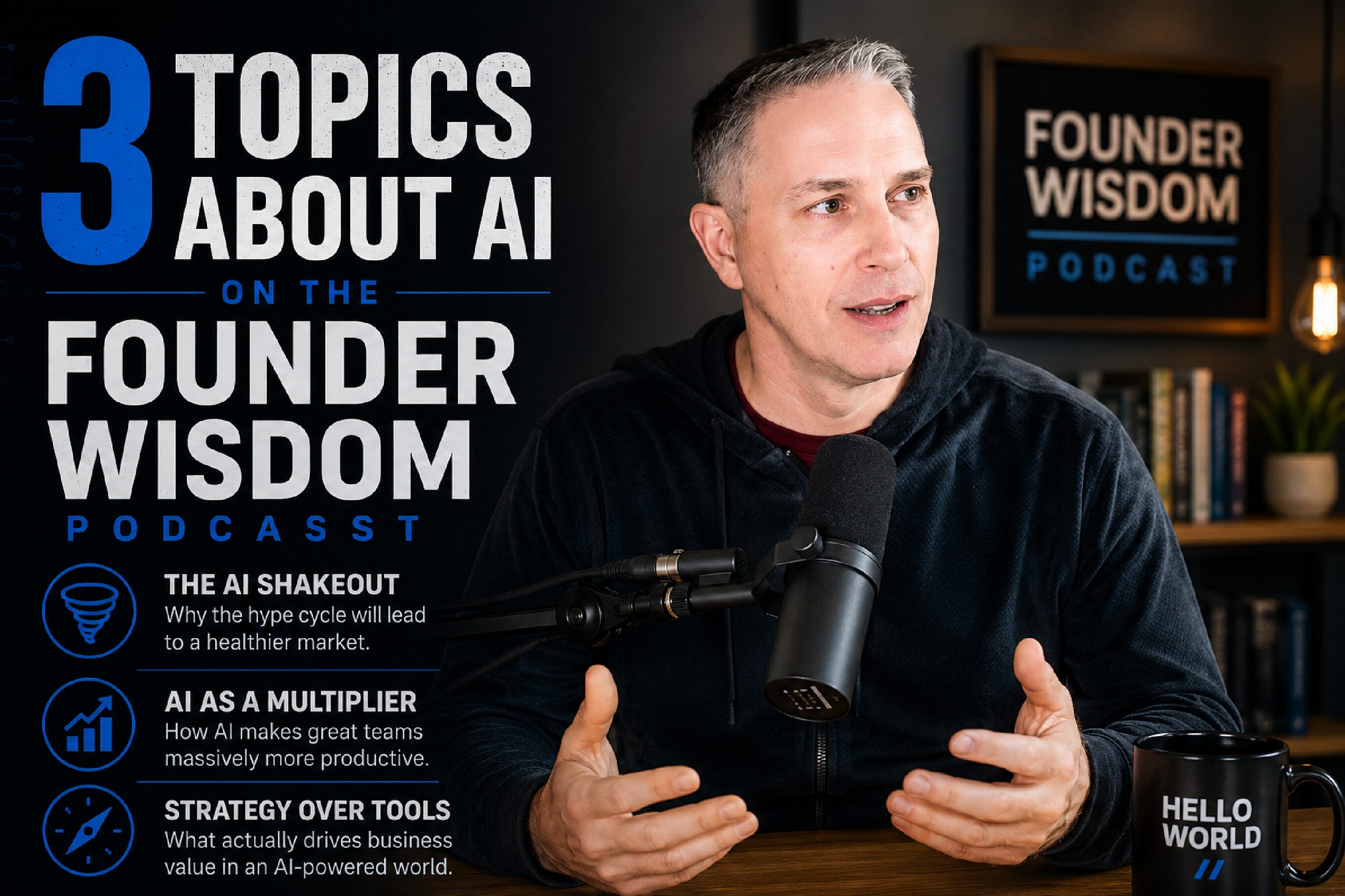 3 Topics About AI on the Founder Wisdom Podcast