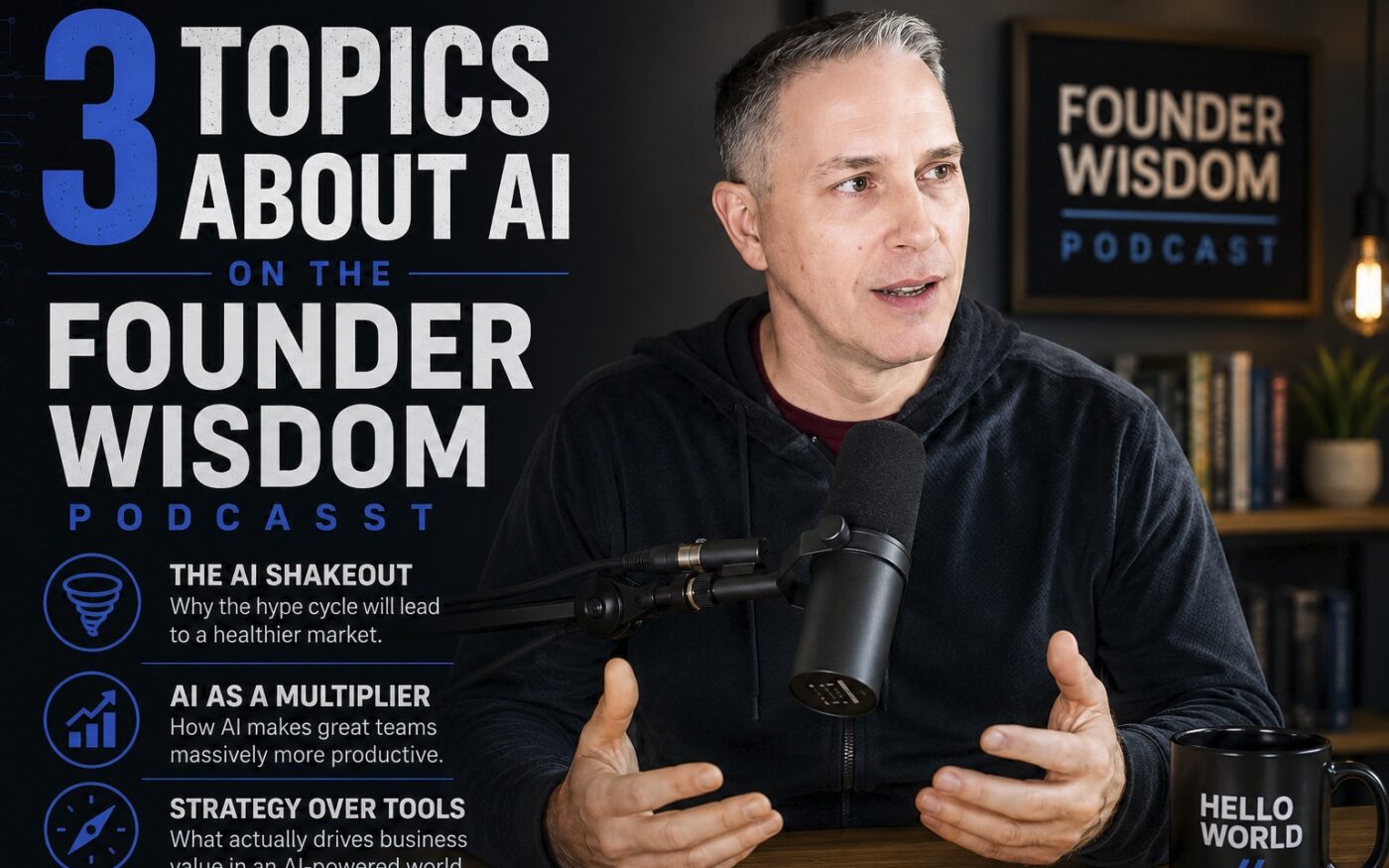 3 Topics About AI on the Founder Wisdom Podcast